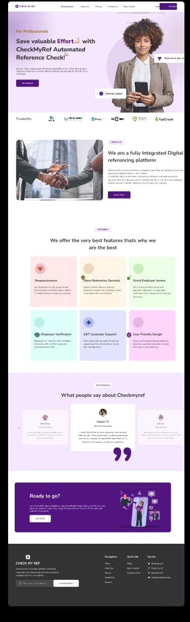 Professional Page